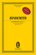 cover Kammermusik No. 1, Op. 24 No. 1 Study Scores sheet music cover